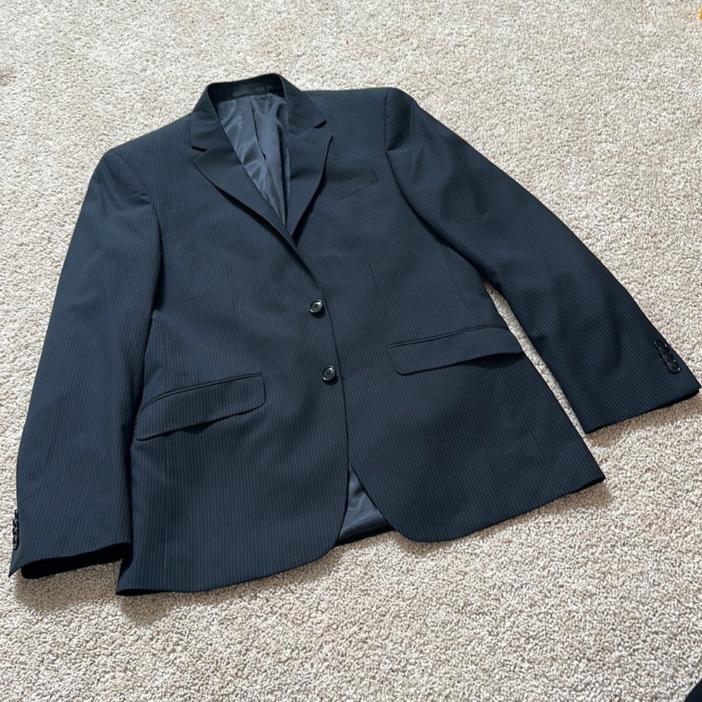 Kenneth Cole reaction classic black men blazer 40R